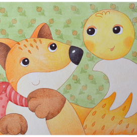 иллюстрация к сказке "Колобок"