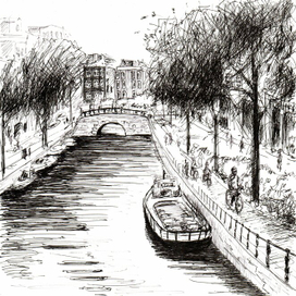 Амстердам. Канал