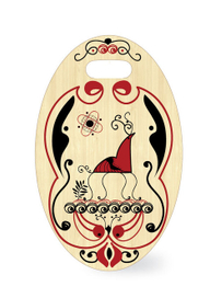 Доска в стиле мезенской росписи