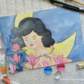 Весна и магнолия