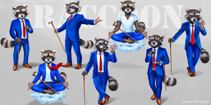 Енот-офисный обыкновенный.