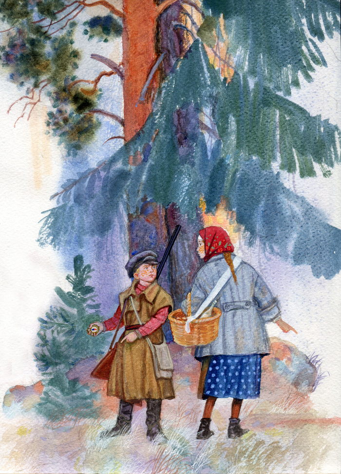 Спор. М.Пришвин. Кладовая солнца.