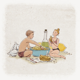 Лепешки с хумусом