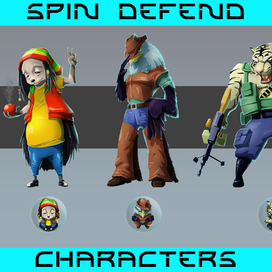 Персонажи 1 (проект Spin Defend)