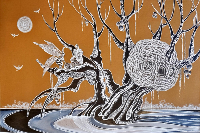 Сбор водяных орехов