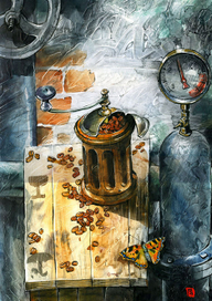 Бабочка и насос