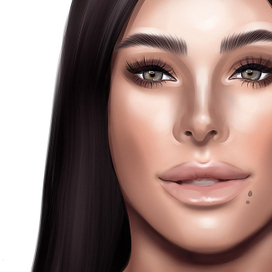 Digital portrait, music diva Ani Lorak