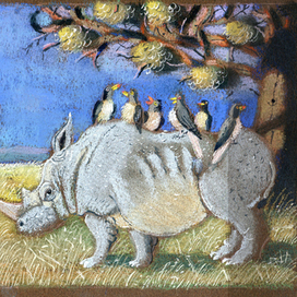 Иллюстрация к книге А. Веркиной " Африканская саванна"