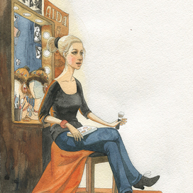 Книга о театре. В гримерке певицы.