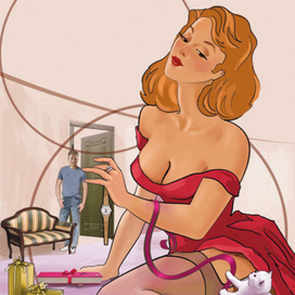 Сюрпиз для любимого февраль Пин -Ап