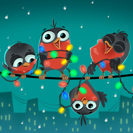 Новогодние Снегири