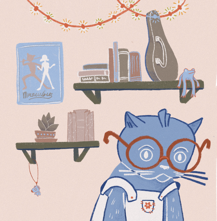 Кот домосед