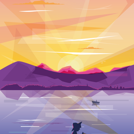 Закат в тишине