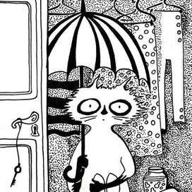 Глип ( иллюстрация к сказке "Под зонтиком в шкафу" )