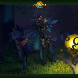 Эльфы на волке