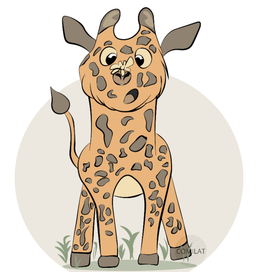 Жираф и лютик