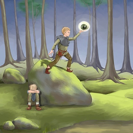 мальчики и тролль