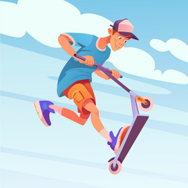 Самокат и Федя