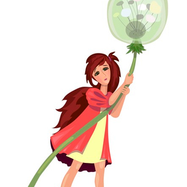 Девочка с одуванчиком.