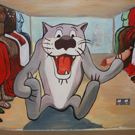 Роспись Роспись "Жил был пес" Волк