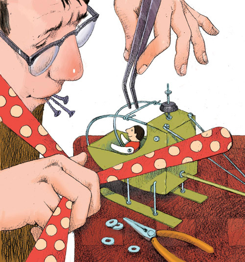 папа и вертолет