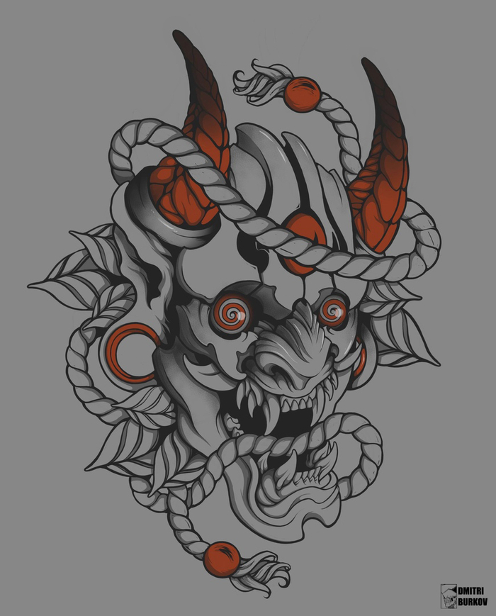 Oni demon mask
