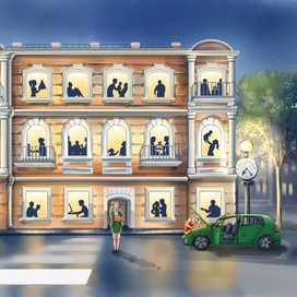 Иллюстрация для корпоративного календаря 2024