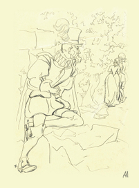 Иллюстрация. А.Дюма. Графиня де Монсоро