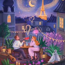 Вечер в Париже
