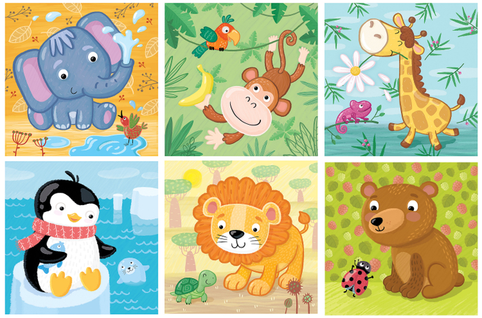 пазлы с животными