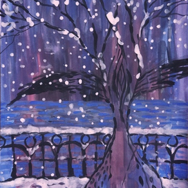 Зимняя набережная. Фрагмент