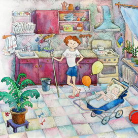 Вместе с братом...