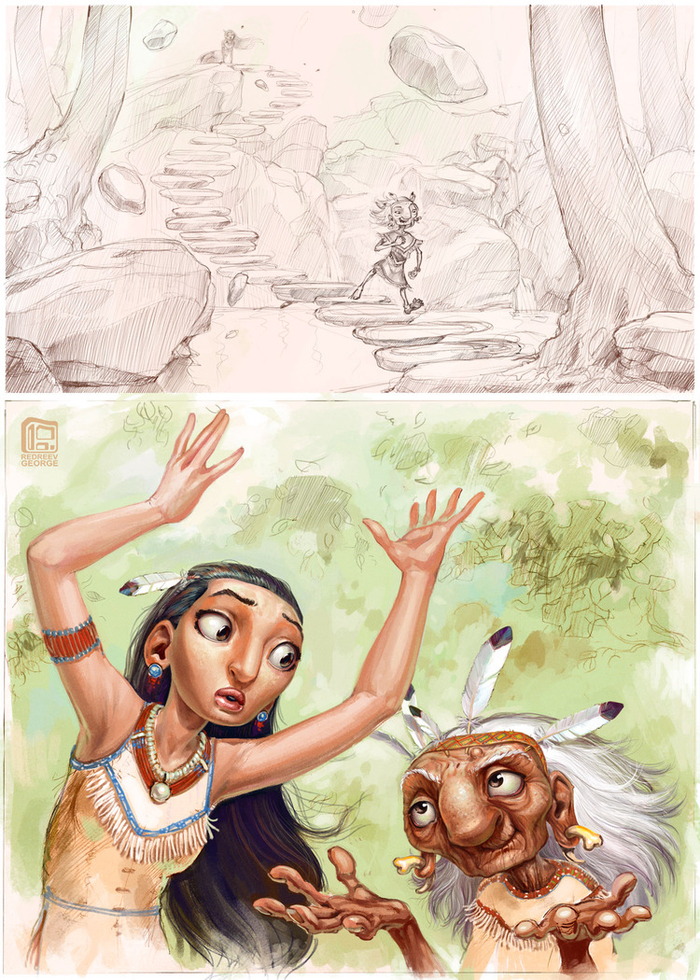 бабушка шаман и ее ученица 