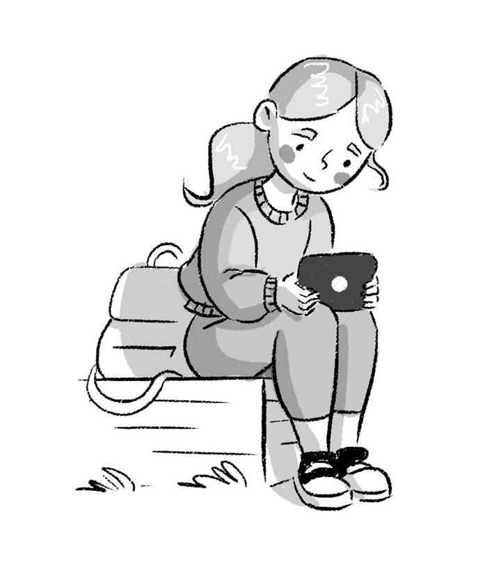 Девочка с девайсом