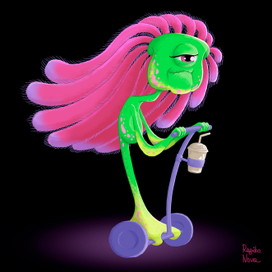 Персонаж милое инопланетное существо 