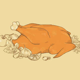 Курица скетч