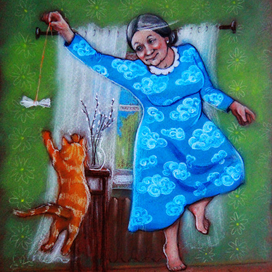 Открытка Счастливая старость