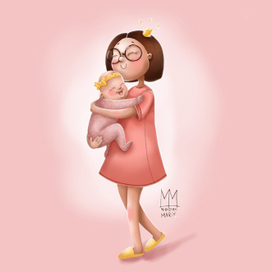 Мама с дочкой 