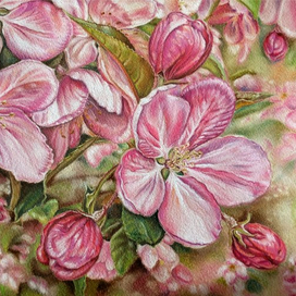 Цветы яблони (фрагмент)