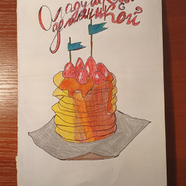 Оладушки с земляникой