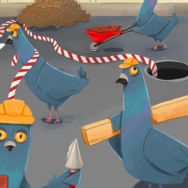 Голуби-строители 