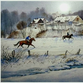 ,,Зимний вечер в Рамовском поместье,,