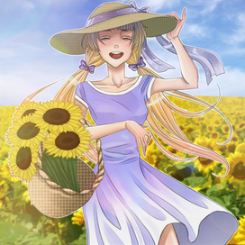 Поле подсолнухов