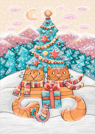 Счастливые кошки