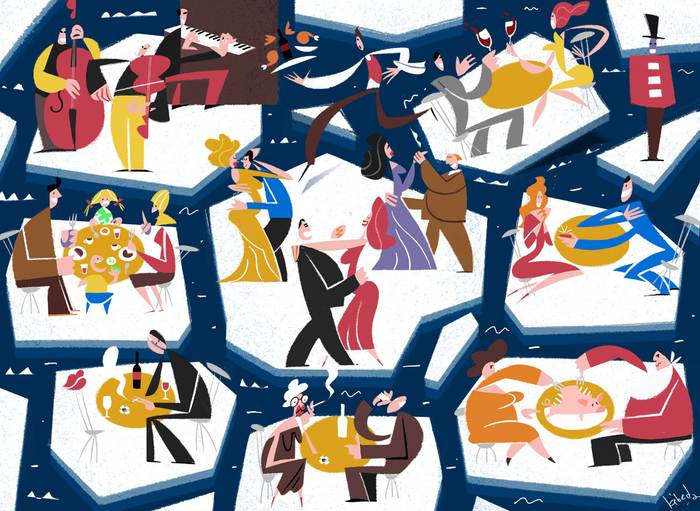 В ресторане