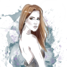 арт девушка