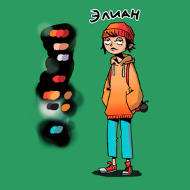 Дизайн главного героя комикса 