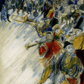 Иллюстрация к произведению Рэя Брэдбери"Что-то страшное грядет"