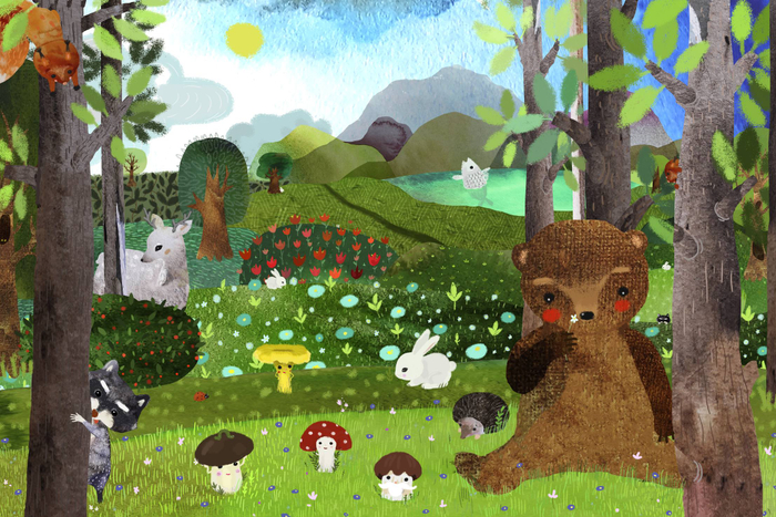 "Лесные обитатели" 🐻🐾🐰🦔🐿🐞🌱