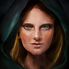 Silence. Digital portrait